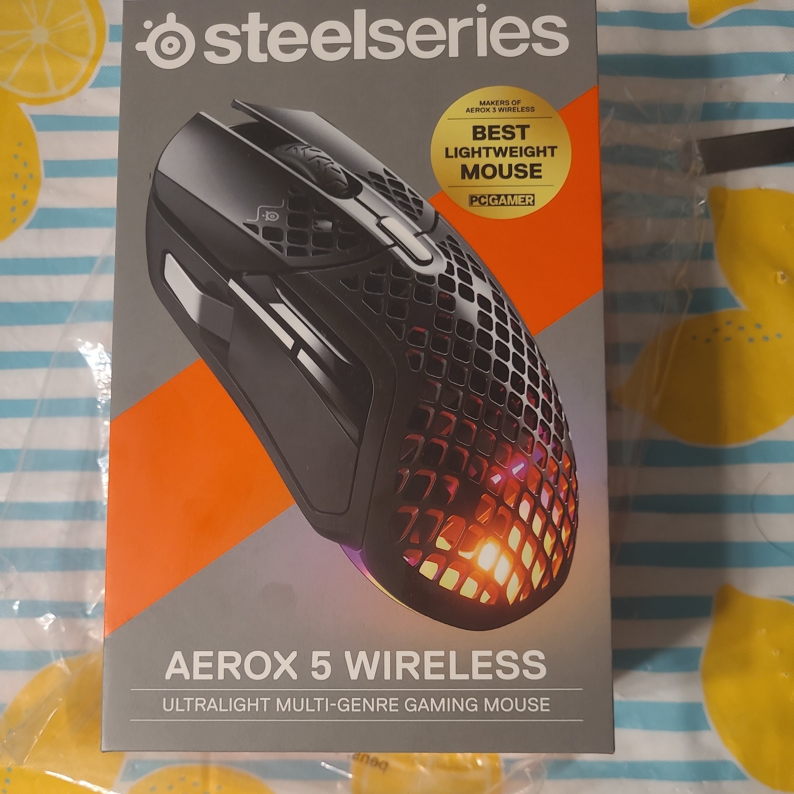 SteelSeries Gaming Mouse Wireless Aerox 5 Wireless Ultra Lightweight 62406 Black