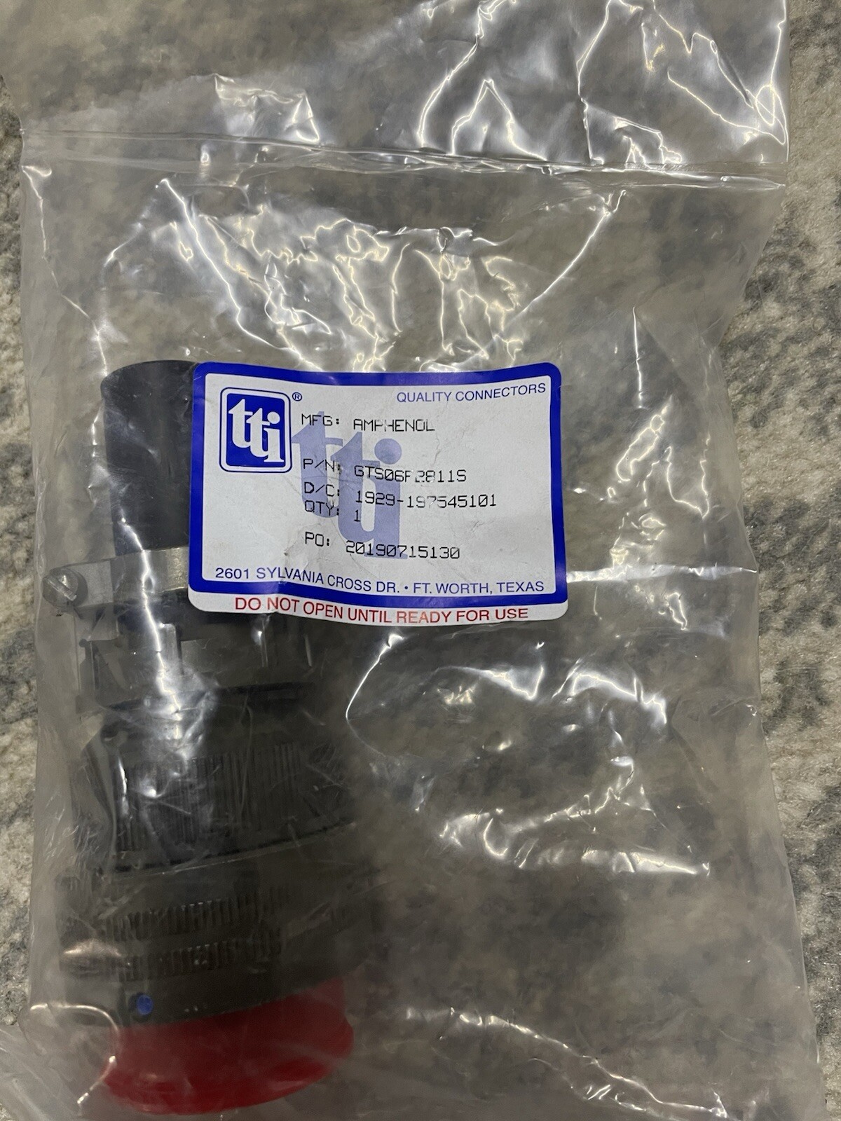 GTS06F2811S AMP AMPHENOL ETI Circular MIL Spec Connector 22P Reversed Bayonet
