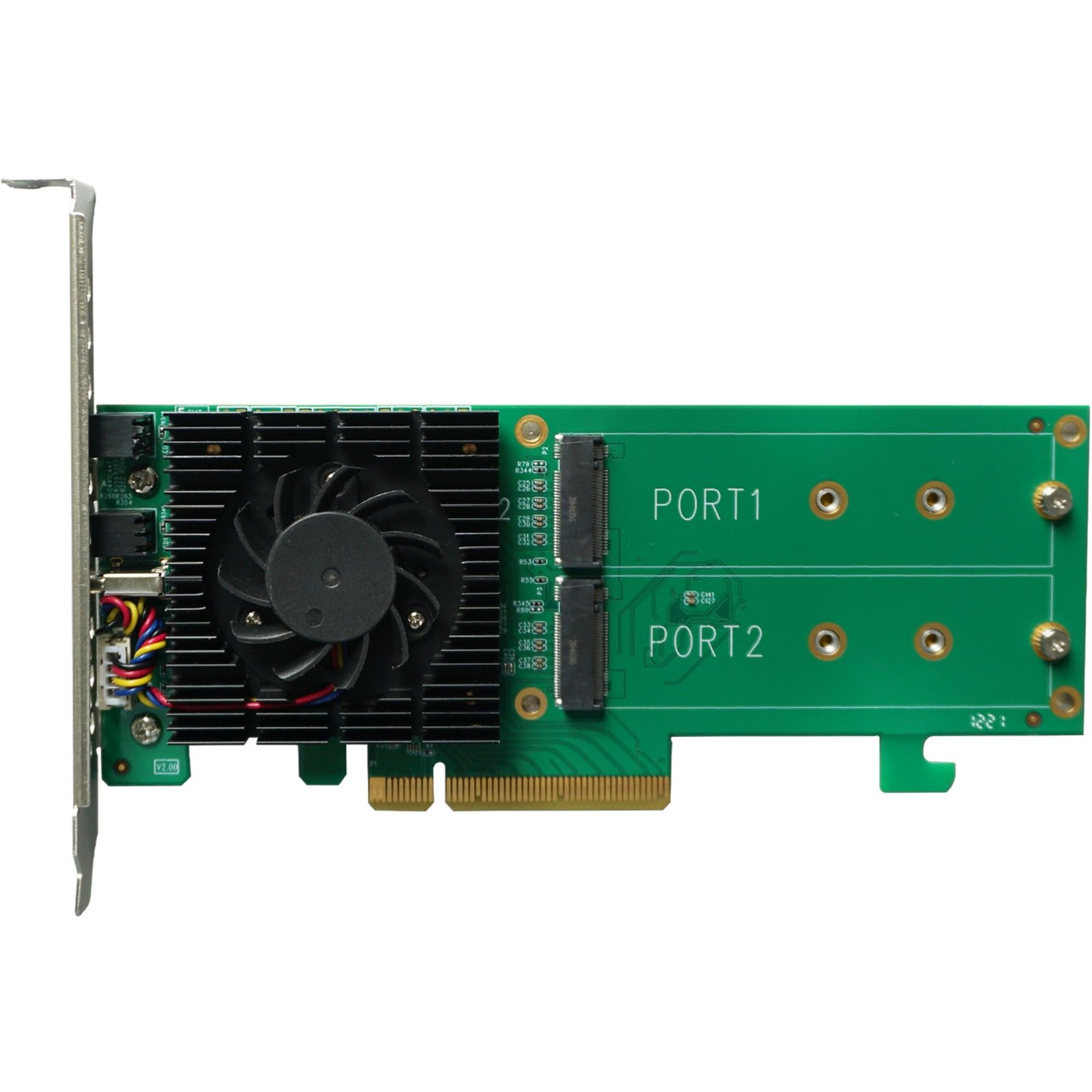 Dual Channel M.2 Nvme Raid Controller Pcie 3.0 X8 Bootable For Vmware Windows