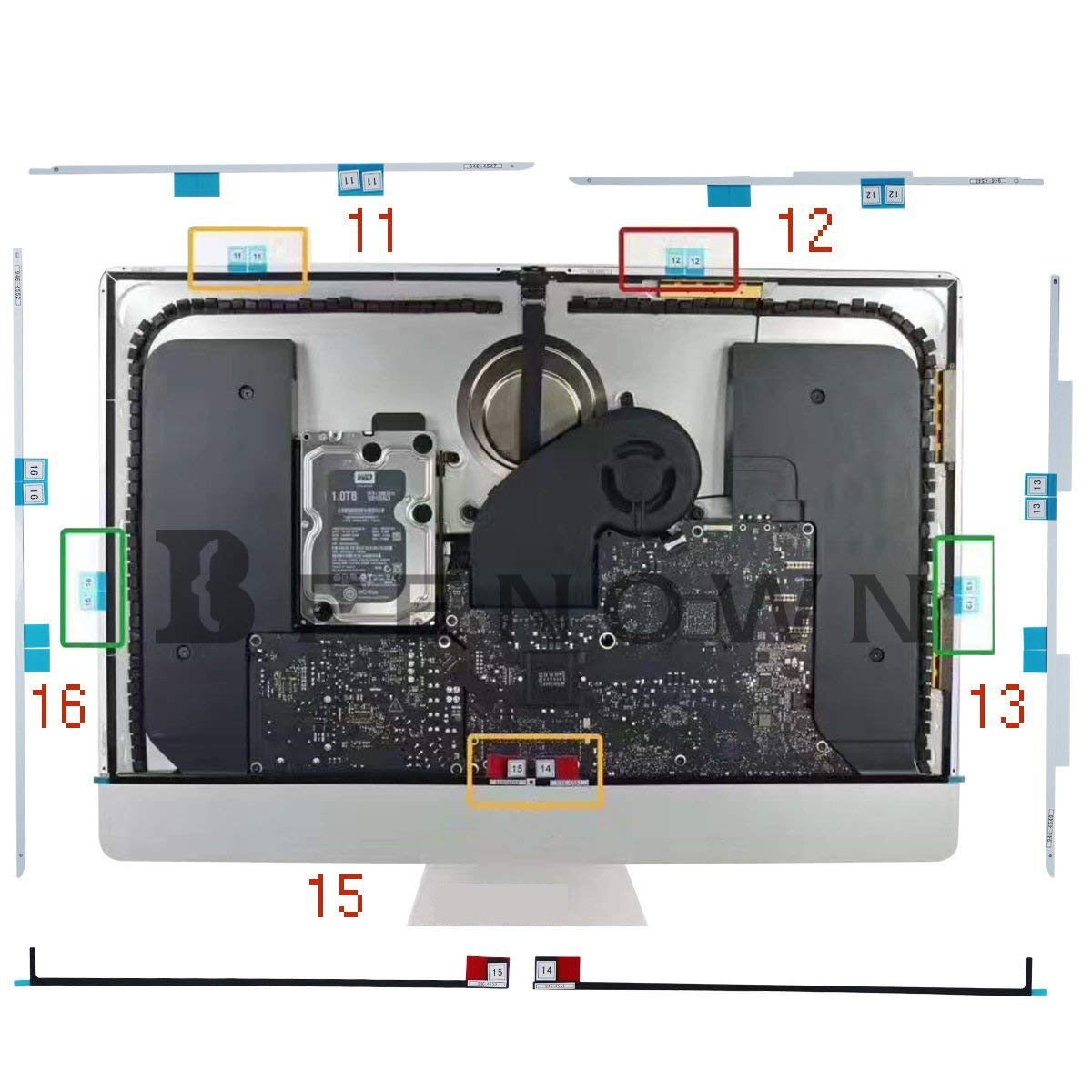 For iMac A1418 A1419 LCD Screen Adhesive Strips Tape Opening Tools Kit New