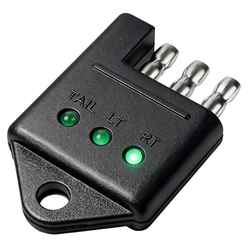 4 Pin Trailer Plug Tester 4 Way Flat Trailer Light Tester 4 Pin Trailer Wiring