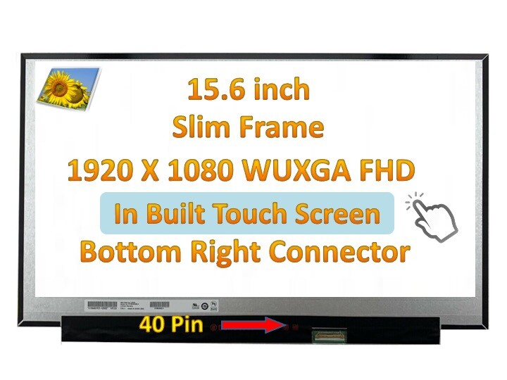B156HAK02.3 Touch Replacement Screen 15.6″ FHD LCD Digitizer Assembly for Dell