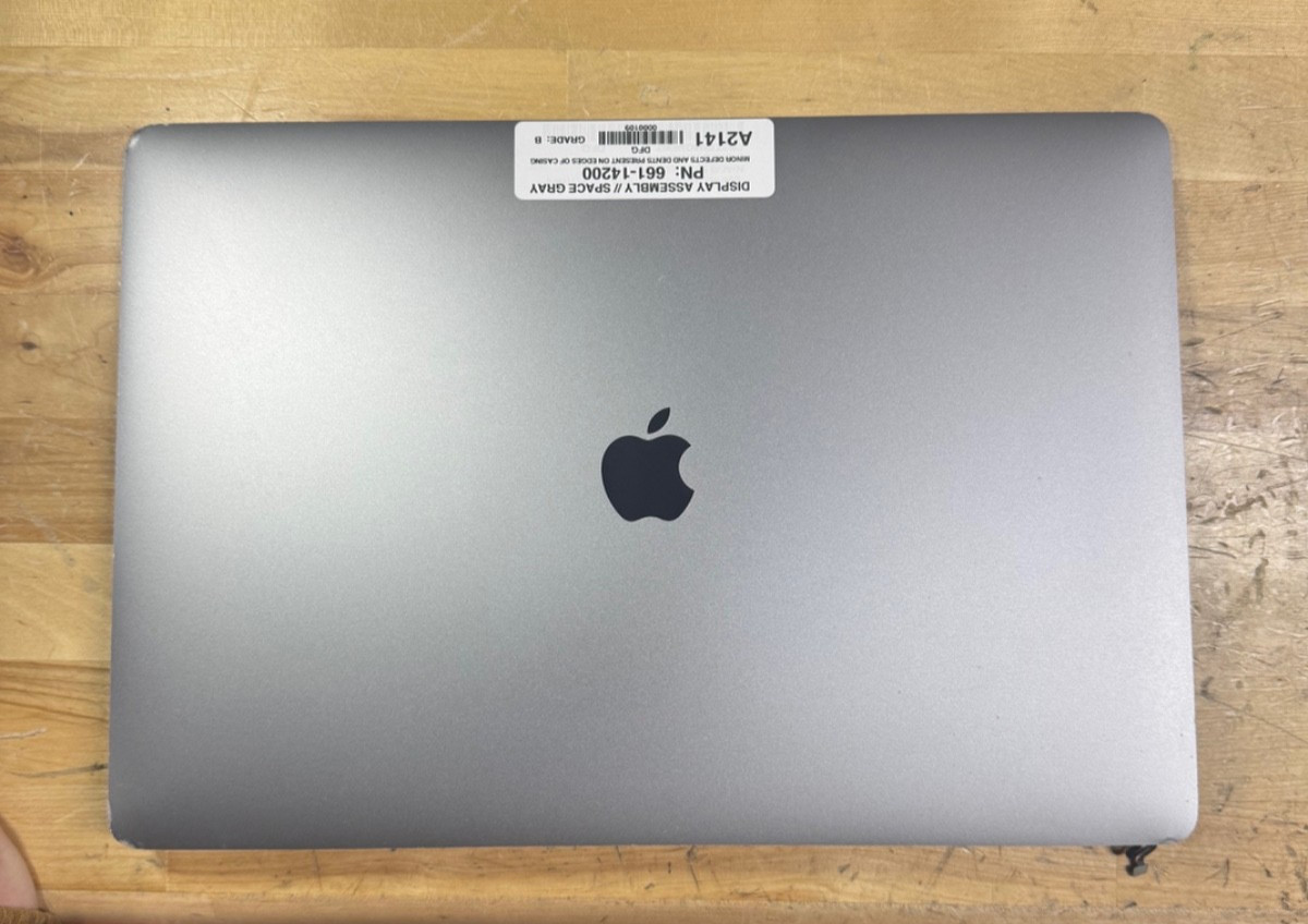 A2141 APPLE MACBOOK PRO SCREEN DISPLAY ASSEMBLY 661-14200 SPACE GRAY GRADE B