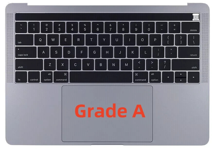 OEM MacBook Pro 13 2016 2017 A1706 Topcase Space Grey Grade A Palmrest Keyboard
