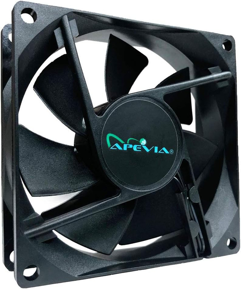 AF38S-BK 80Mm 4Pin Molex + 3Pin Motherboard Silent Black Case Fan (3-Pk)