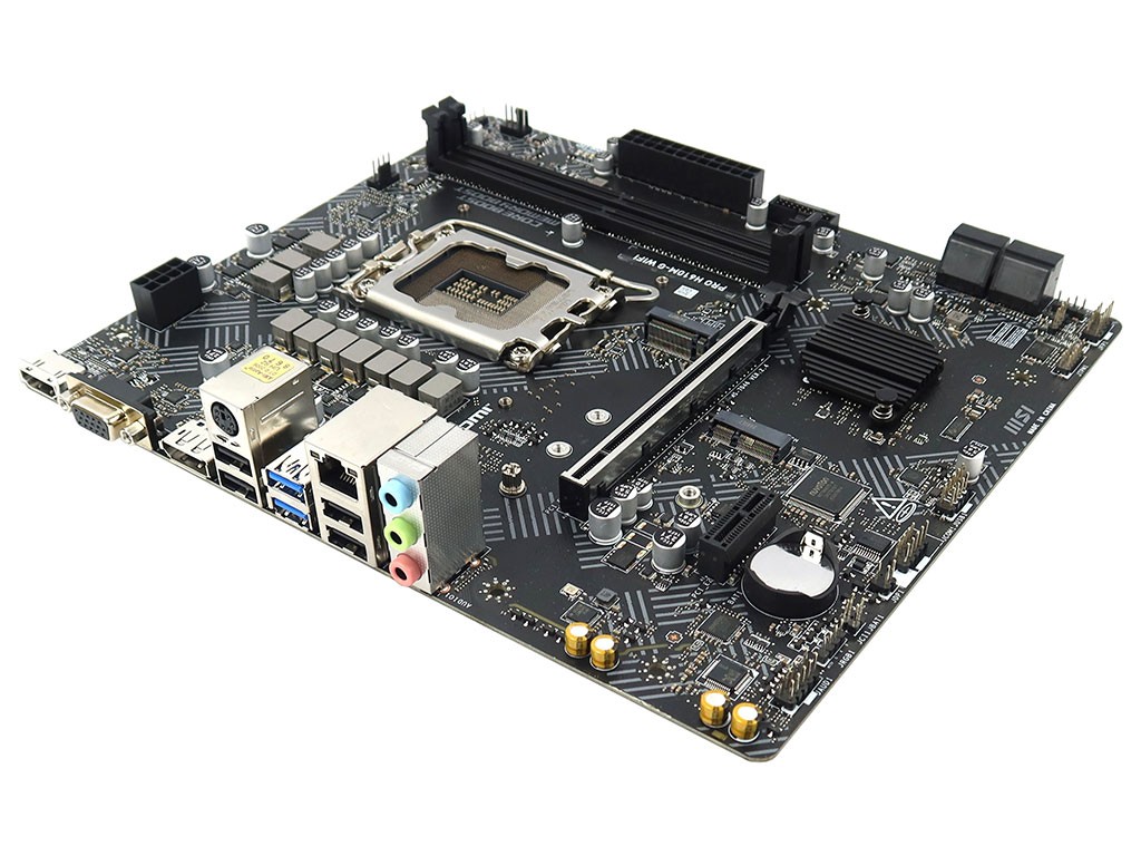 MSI PRO H610M-G WIFI INTEL H610 LGA1700 DDR5 HDMI DP VGA MATX MOTHERBOARD NO I/O