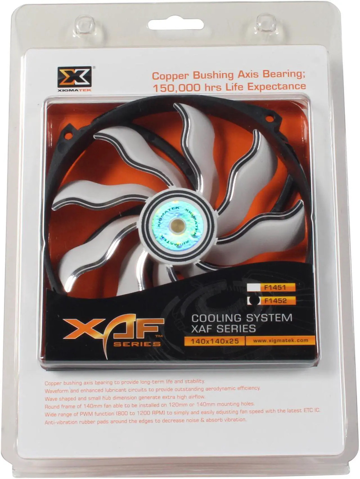 XIGMATEK XAF-F1452 140mm Case Fan Ultra Quiet 883371002732