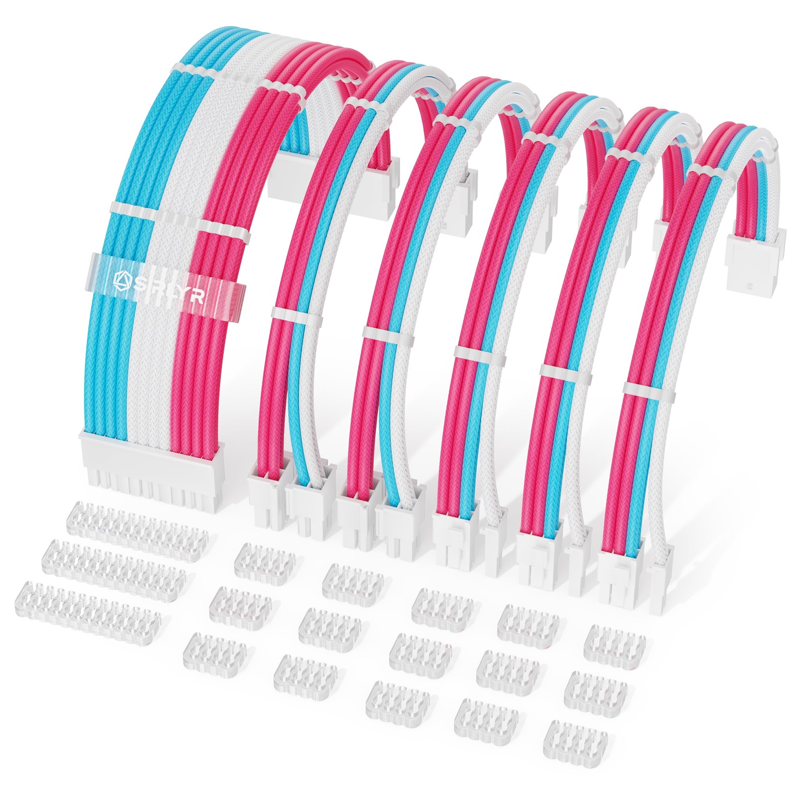 PSU Cable Extension Kit – 24Pin ATX / 8Pin EPS / 8Pin PCIE Power Supply Cable…