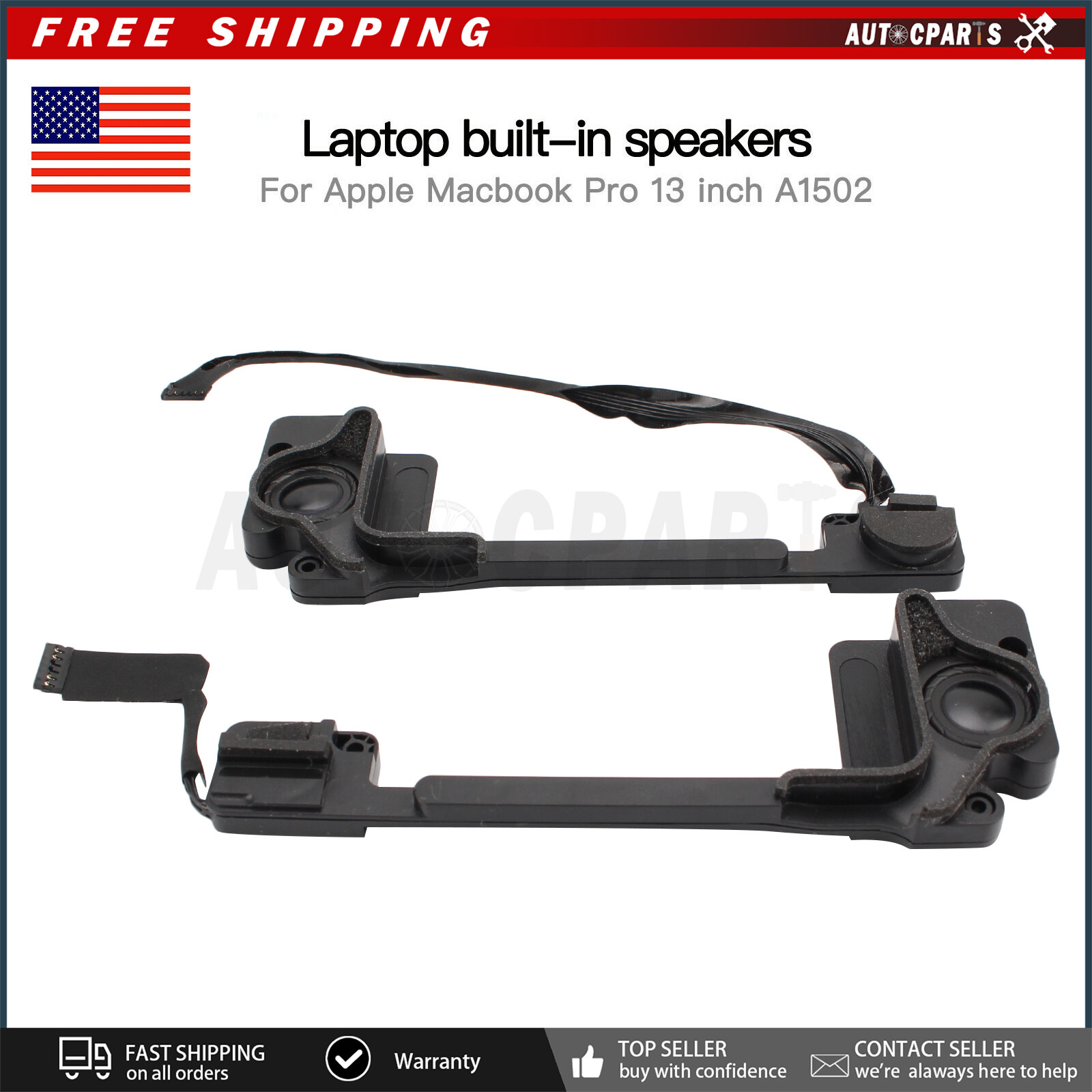 Replacement 923-0557 Left Right Speaker for MacBook Pro 13″ A1502 2013 2014 2015