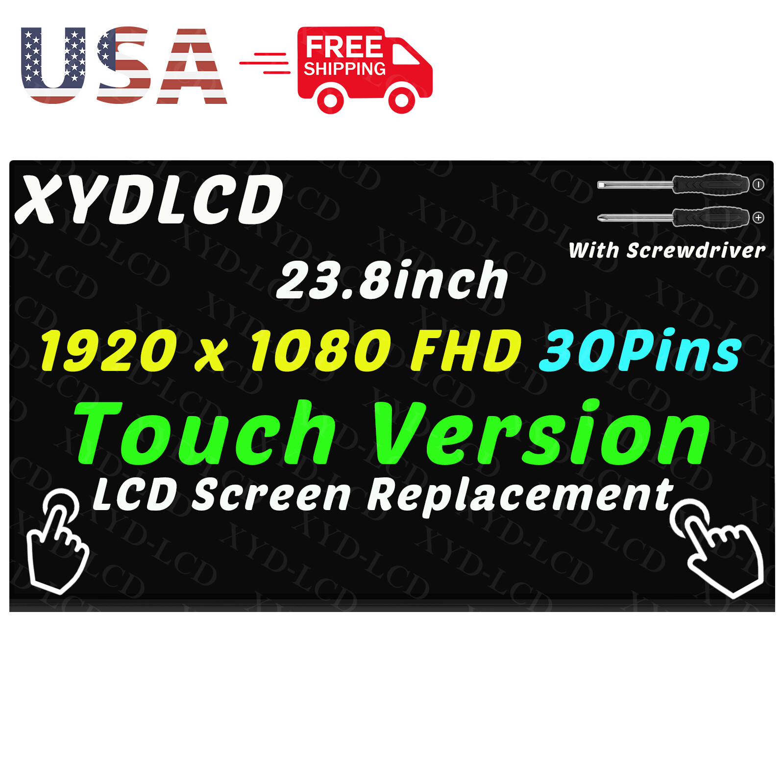 23.8in for HP 24-DF1270 24-DF1370 All-in-One L91416-002 LCD Screen Replacement