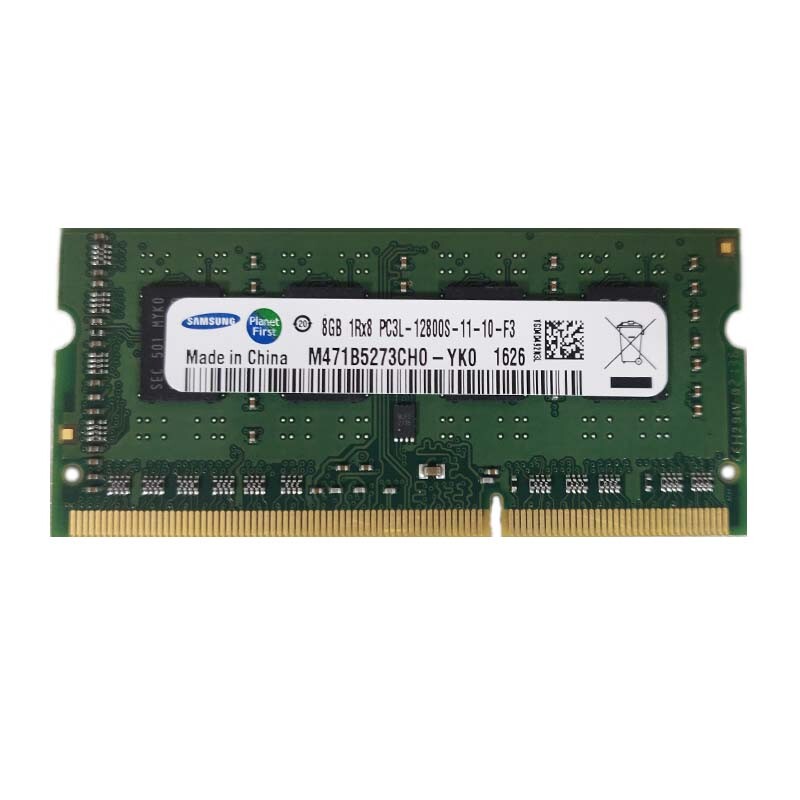 Samsung 8GB 1RX8 PC3L-12800S DDR3 1600MHZ 1.35V SODIMM RAM Laptop Memory