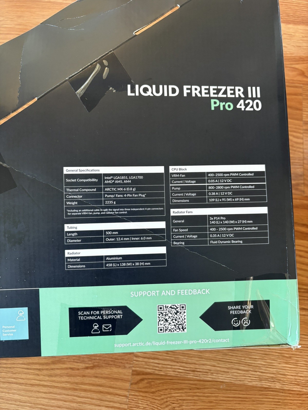 ARCTIC Liquid Freezer III Pro 420 black PC Water Cooler AIO Computer Cooling