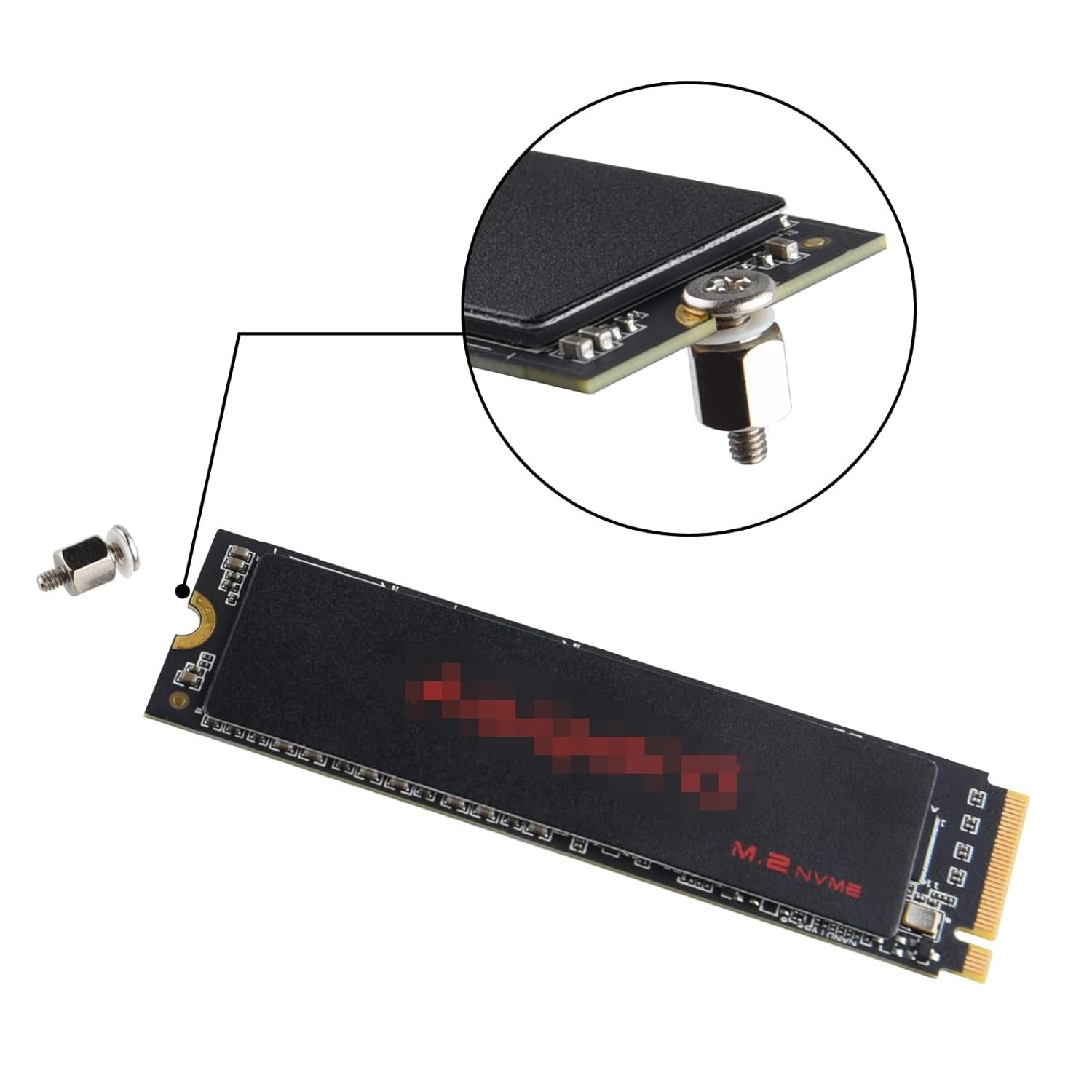 Complete M.2 SSD Screws Kit with Magnetic Driver – Durable S2 Steel Precision