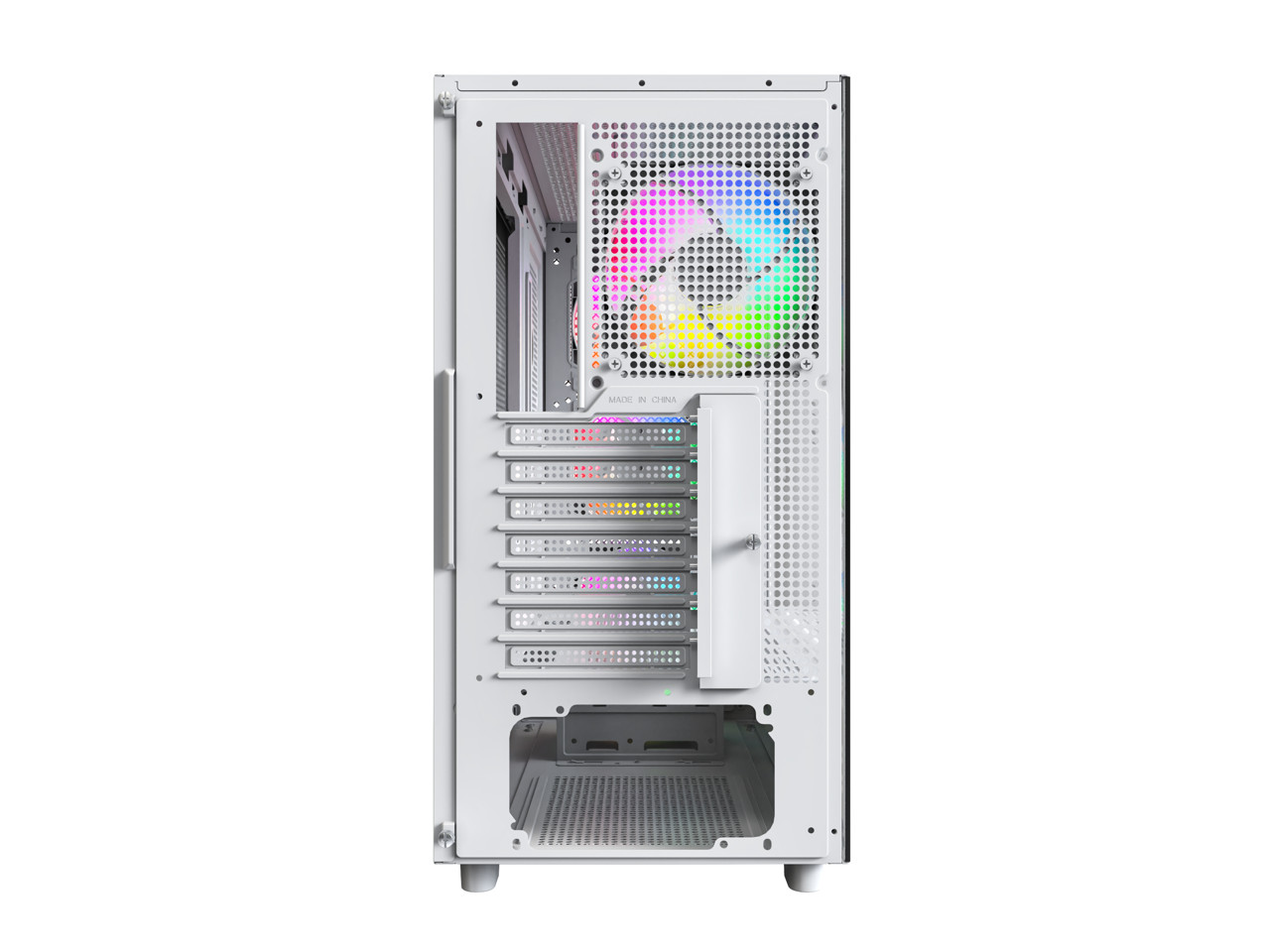 Montech XR Wood XR Wood White White Steel / Plastic / Wood ATX Cases Computer Ca