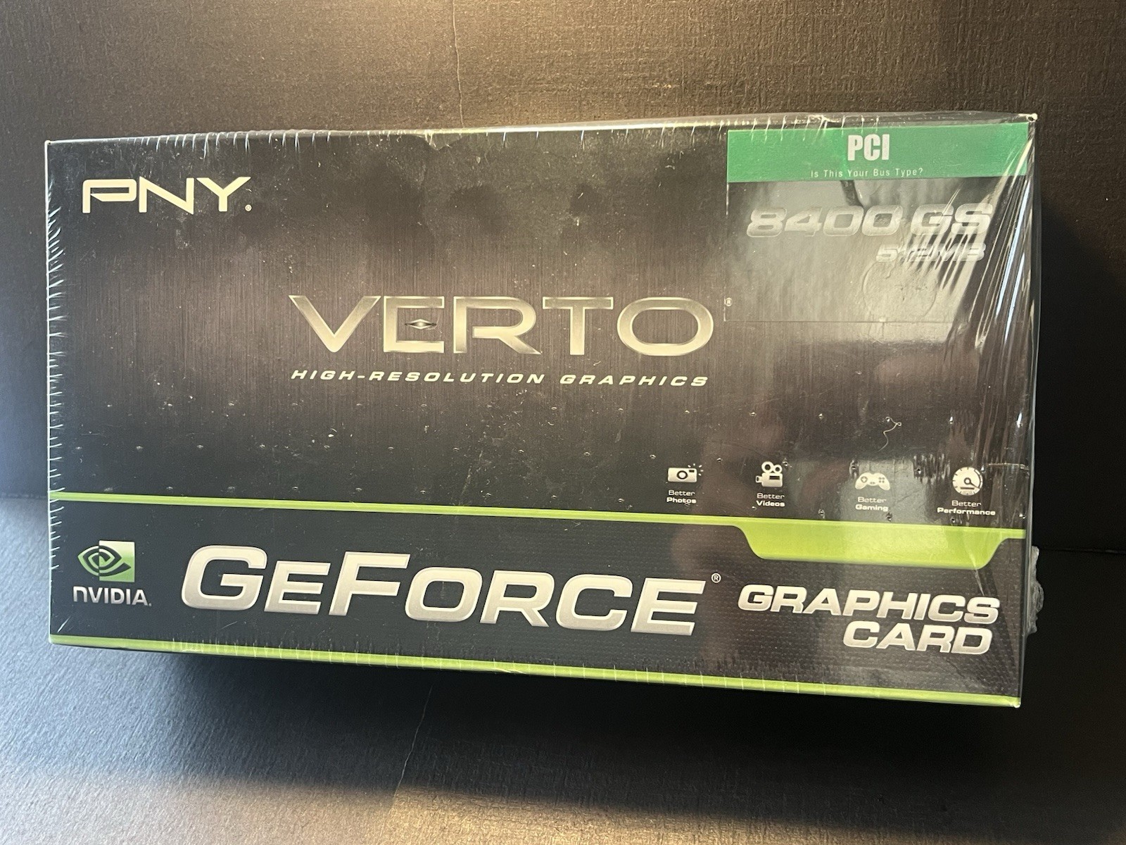 PCI Graphics Card, PNY Verto NVIDIA GeForce 8400GS 512MB Brand New Sealed