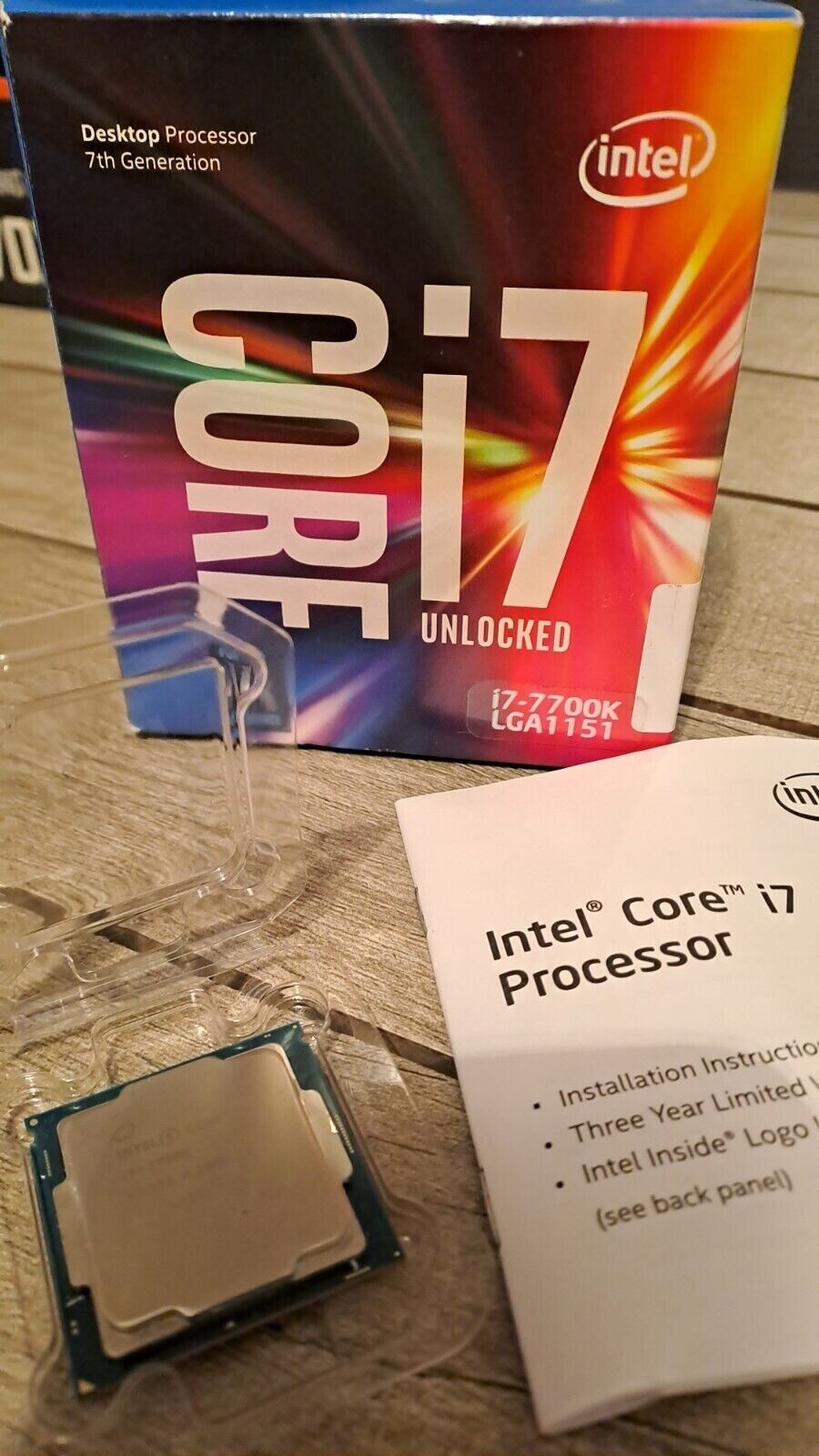 Intel BX80677I77700K Core i7-7700K 4.5 GHz 4 Cores Desktop Processor