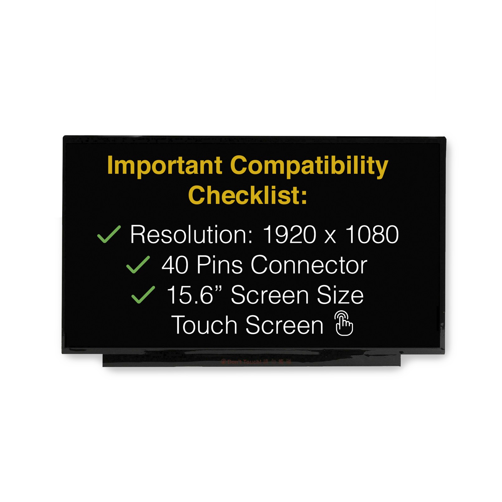 Screen for Lenovo IdeaPad 3 15ITL6 40pin Touchscreen FHD 1080p IPSLCD LED