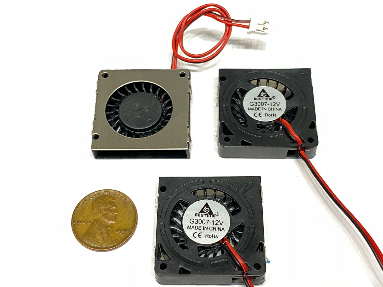 4 Pieces 3d printer fan DC 12V 3007 3CM mini turbo blower cooling 2pin mini