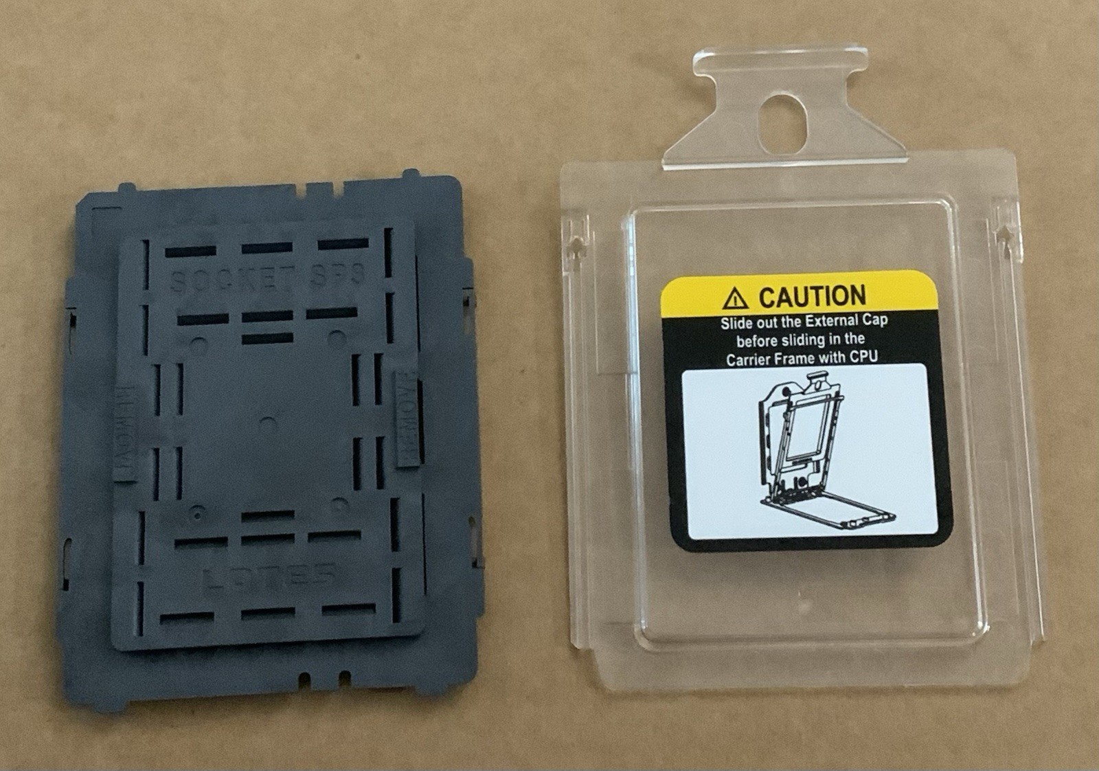 Lot of 10 AMD CPU LOTES SP3 Socket Plastic Protector Cover Cap