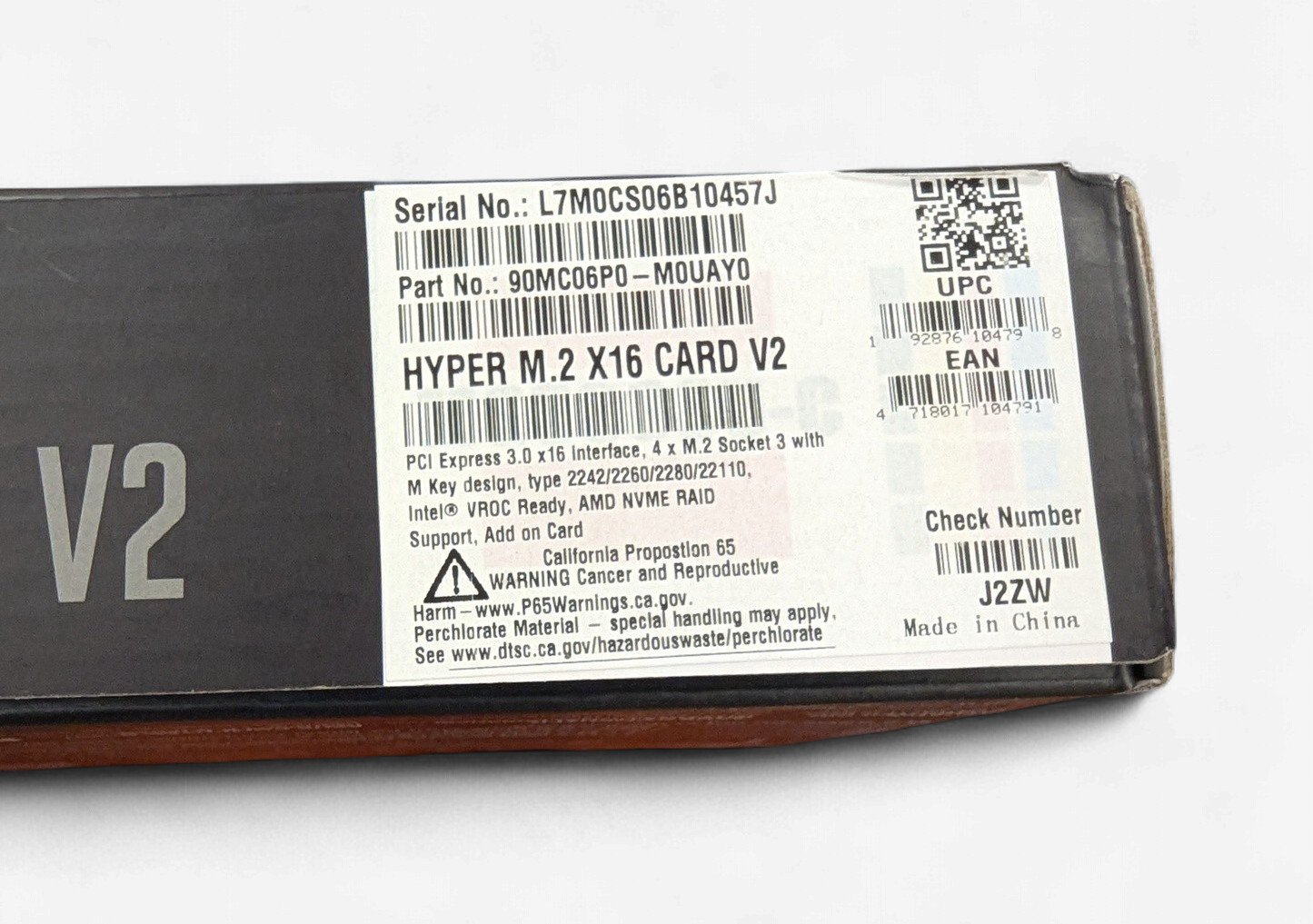 ASUS Hyper M.2 X16 Card V2 PCIe 3.0 x16 NVMe RAID Expansion Card – Supports 4 M.