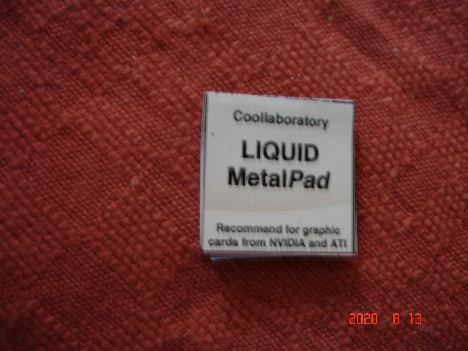 Coollaboratory Liquid Pro Thermal Compound Metal Pad for GPU 20x20mm NVIDIA/ATI