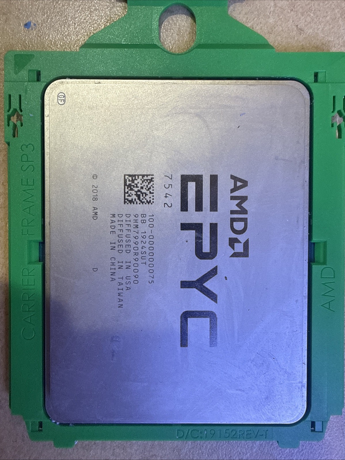 AMD EPYC 7542 cpu processor 29GHz up to 34GHz 32 core 225w G2U