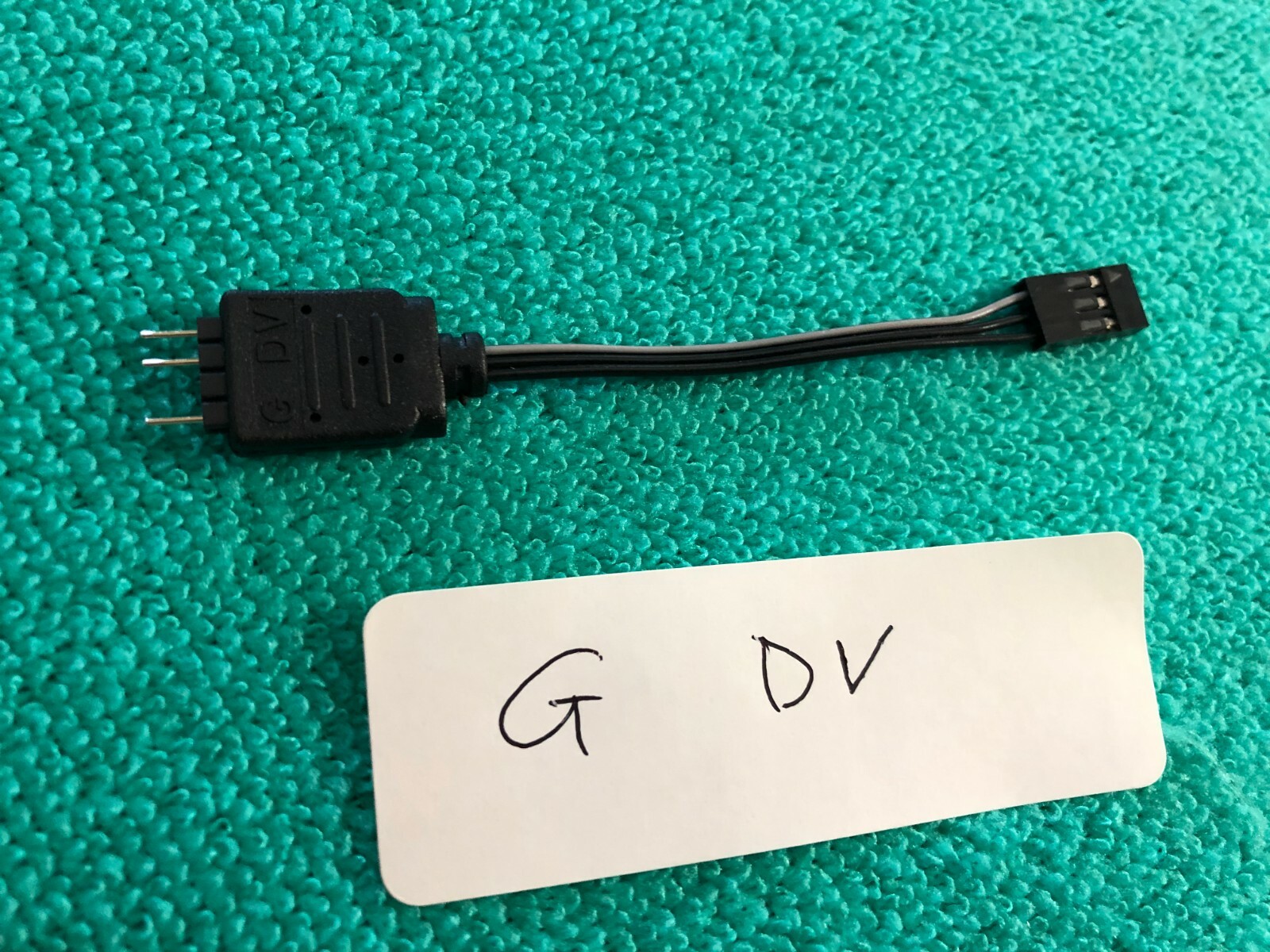 LOT 4 pcs RGB LED Lighting Strip Cable 3 PIN FEMALE TO 3 PIN MALE ,BLACK 4″