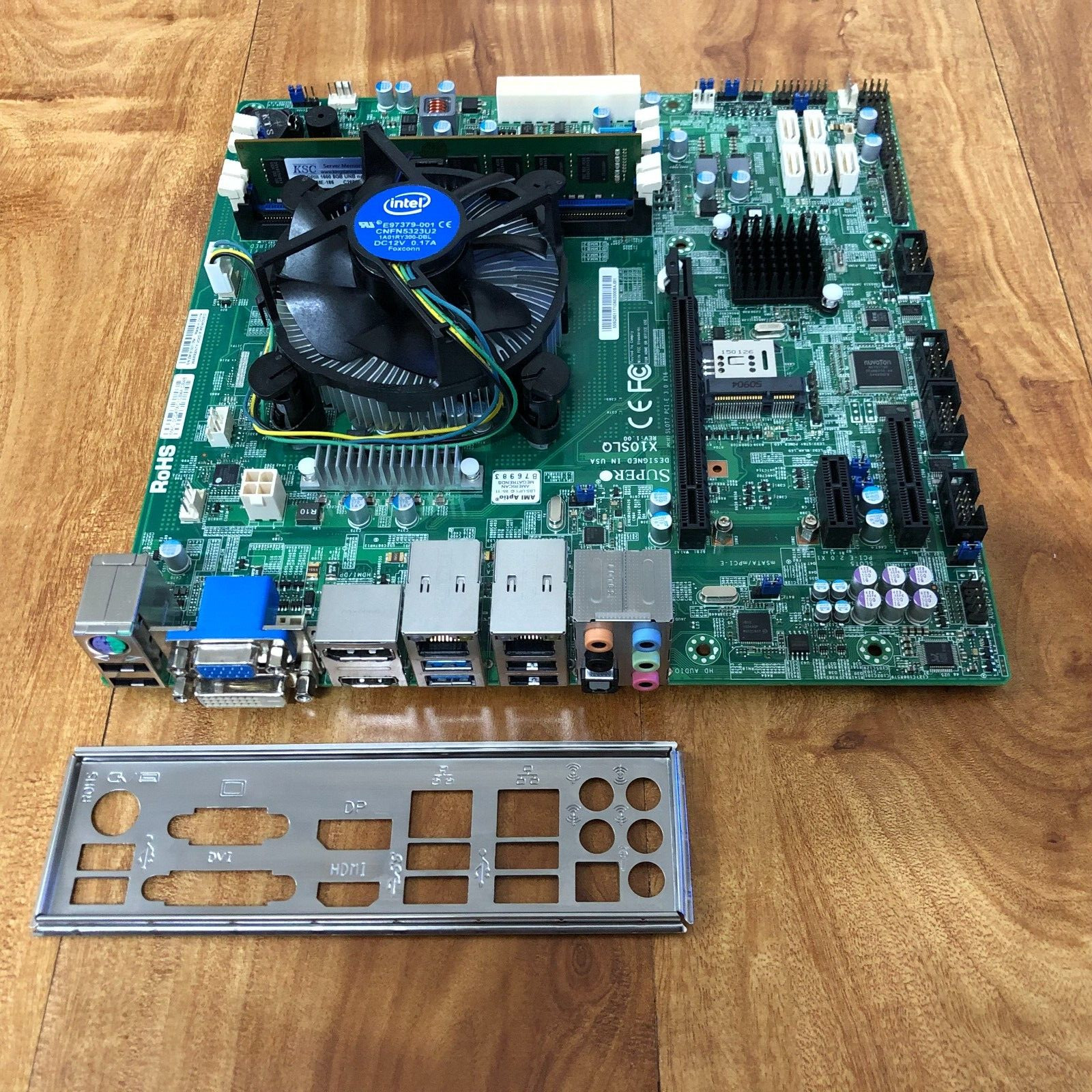 SuperMicro X10SLQ Intel W/ Core i3-4150 3.50GHz ( KSC 1x 8GB DDR3 None ECC )