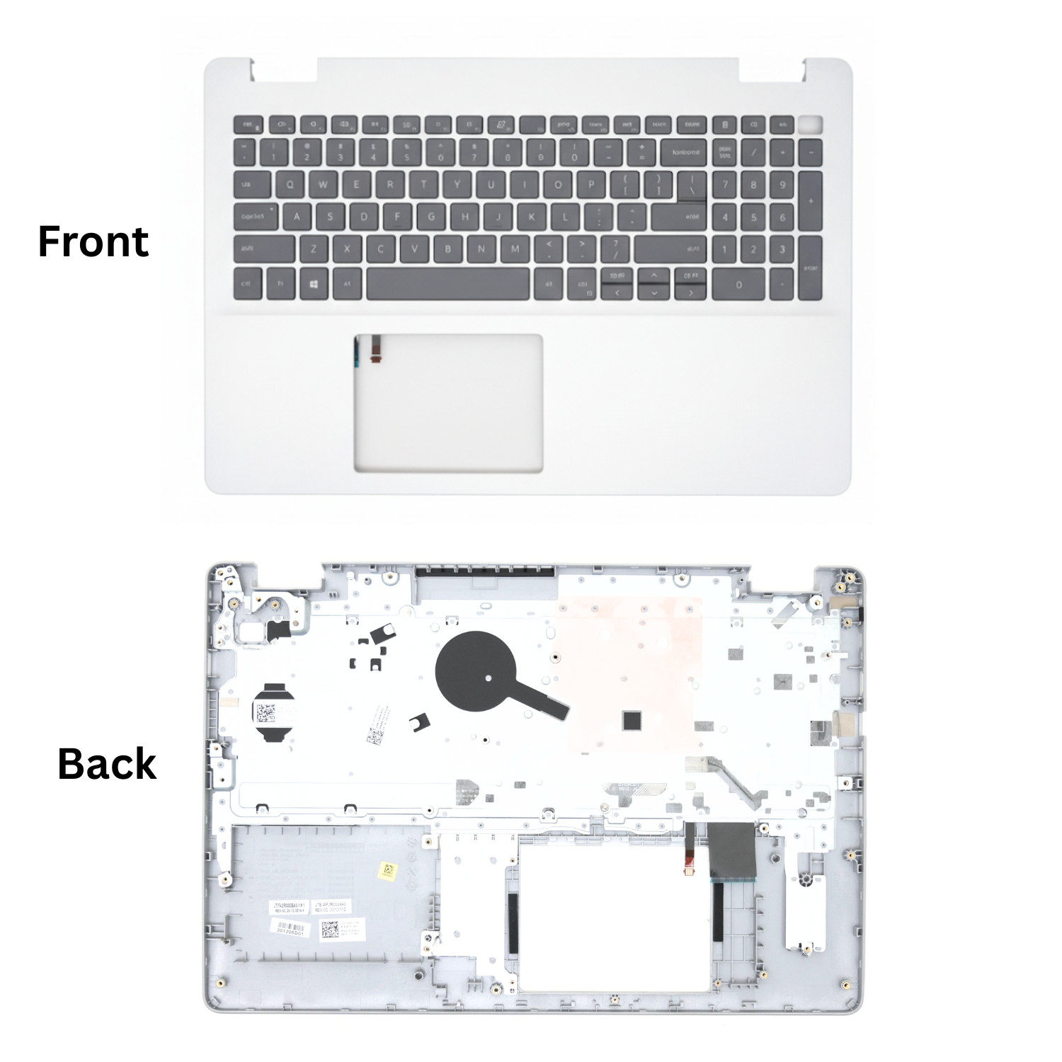 Dell Inspiron 5593 Palmrest US Backlit Keyboard Silver Type-C 7G0RN DTJPG