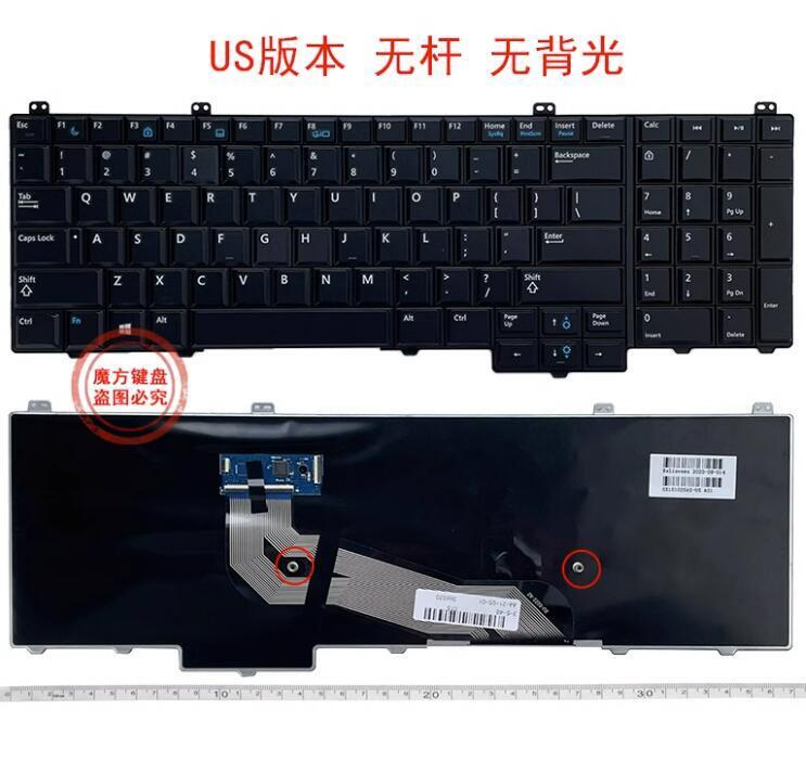 US Keyboard for Dell Latitude E5540 15-5000 US Layout No Pointer No Backlit
