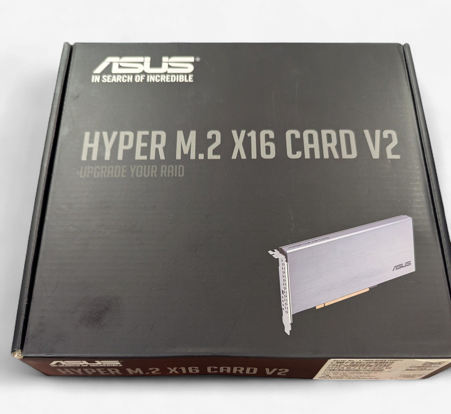 ASUS Hyper M.2 X16 Card V2 PCIe 3.0 x16 NVMe RAID Expansion Card – Supports 4 M.
