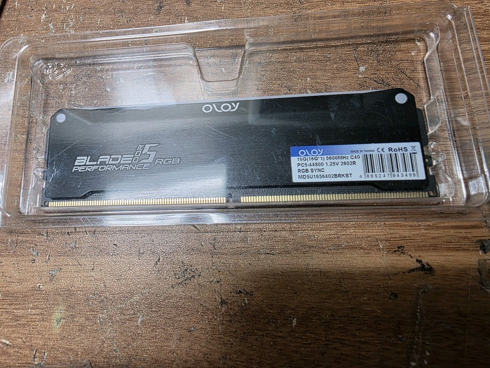 OLOy Blade Performance RGB 16GB (1x16GB) DDR5 5600MHz PC5-44800
