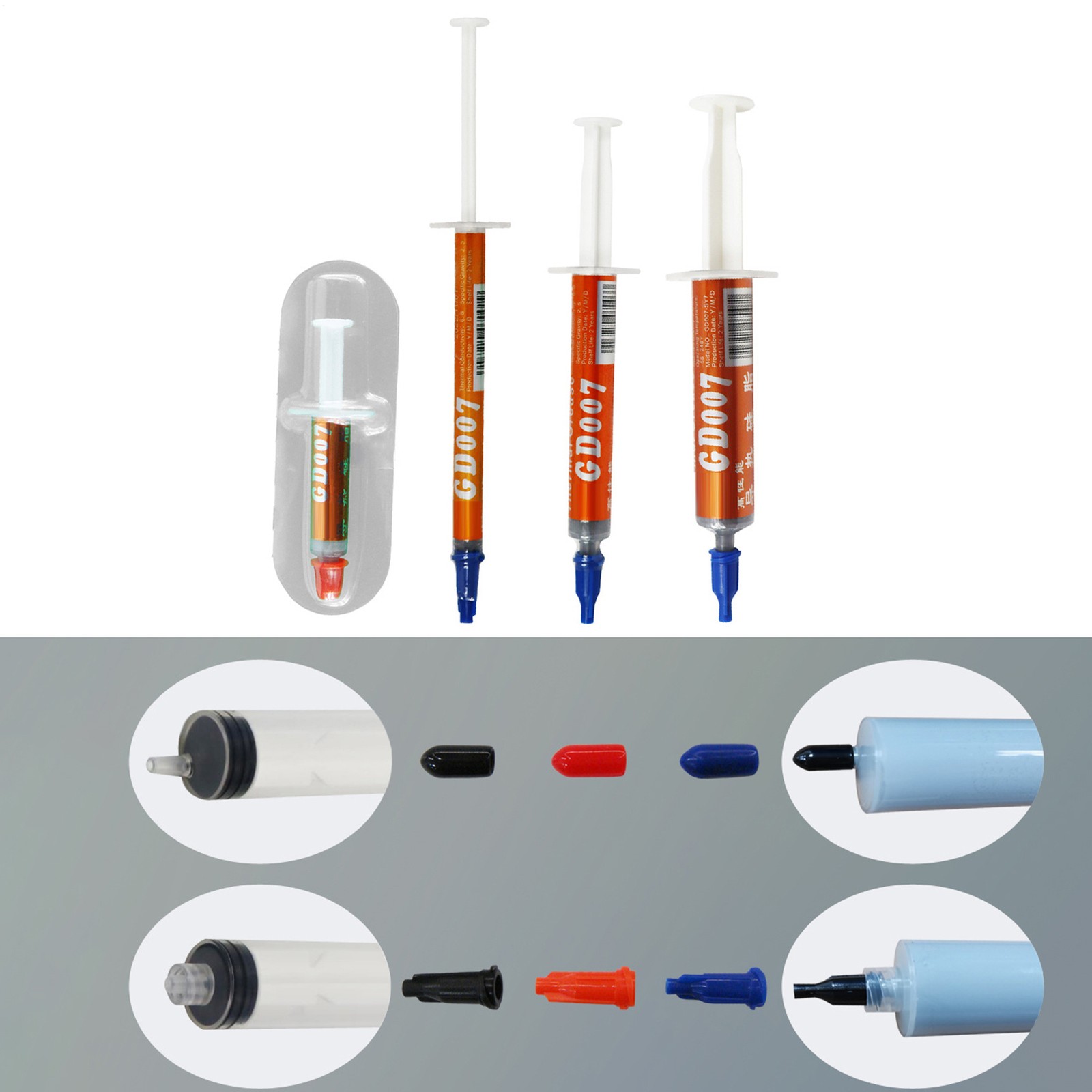 Thermal Paste Conductive Grease Silicone Syringe Tube CPU Components Electronic