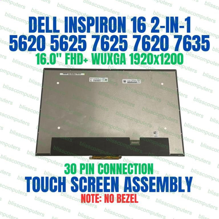 NV160WUM-N45 EDP 30 Pin Touch 1920×1200 Dell Inspiron 16 7620 2-in-1