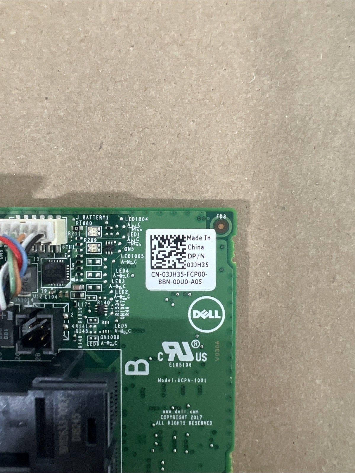 Dell 3JH35 DPNHJ 1M71J PERC H740P 12Gb/s SAS Raid Controller Card