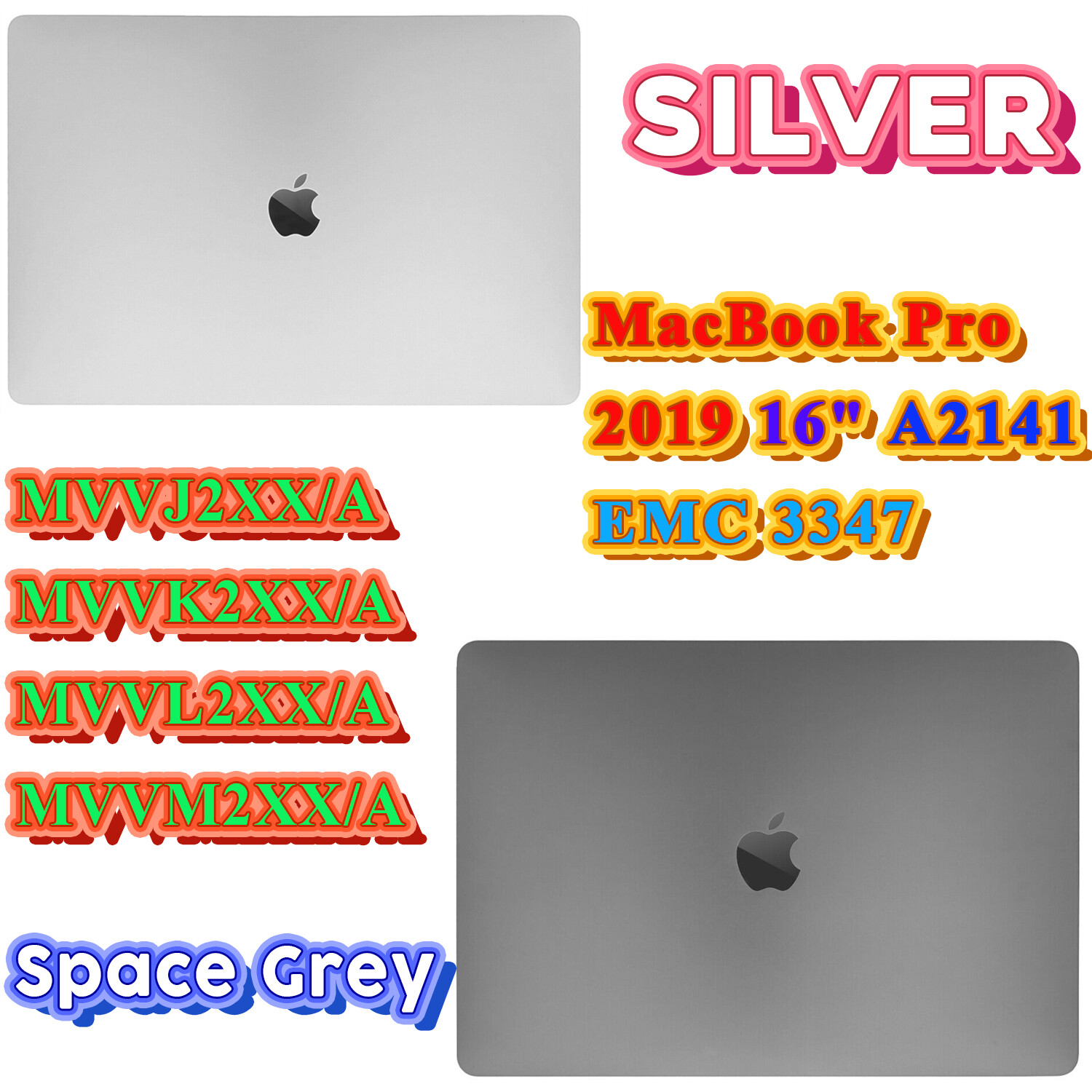 ORIGINAL APPLE MACBOOK PRO A2141 SPACE GRAY FULL LCD DISPLAY ASSEMBLY 661-14200.