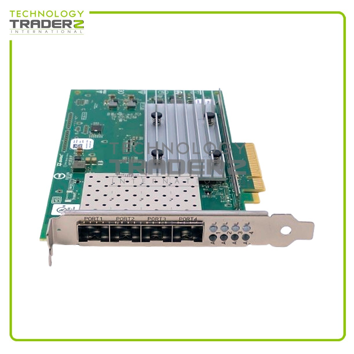 0HY9T Dell Quad-Ports SFP+ 10Gbps PCI-E Network Adapter 00HY9T W/ Bracket