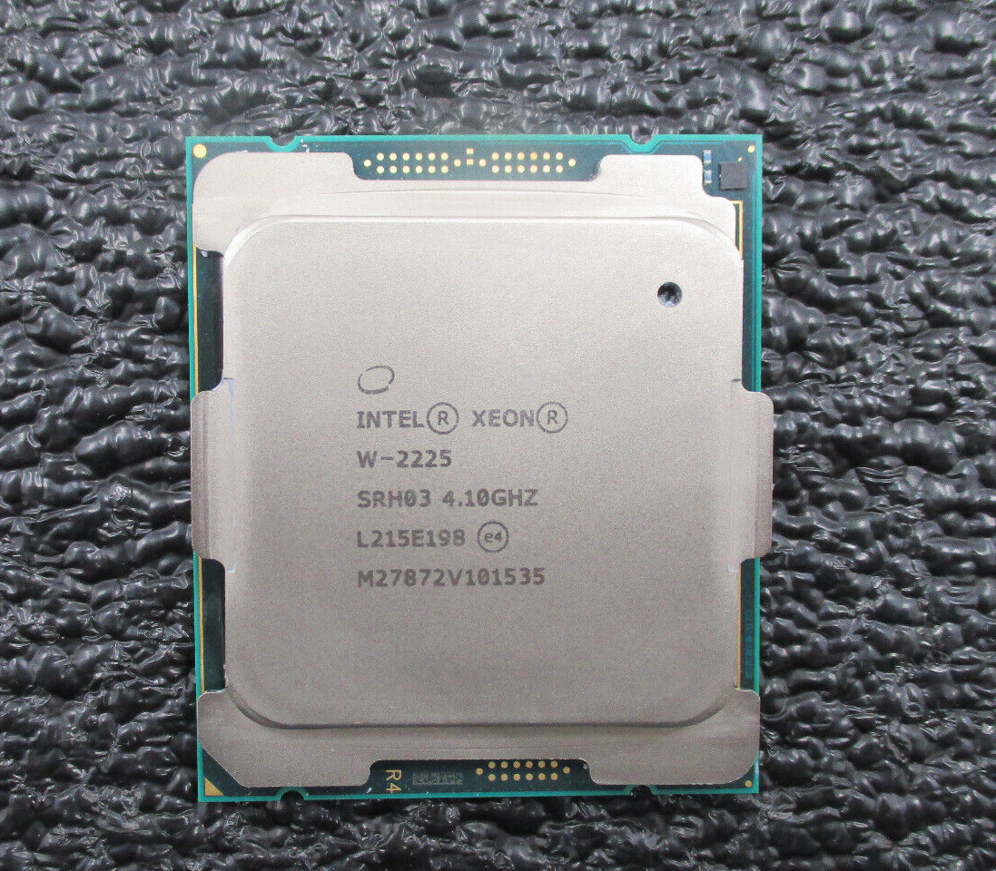 Intel Xeon W-2225 4.10Ghz Quad Core LGA2066 8.25MB CPU P/N: SRH03 Tested Working