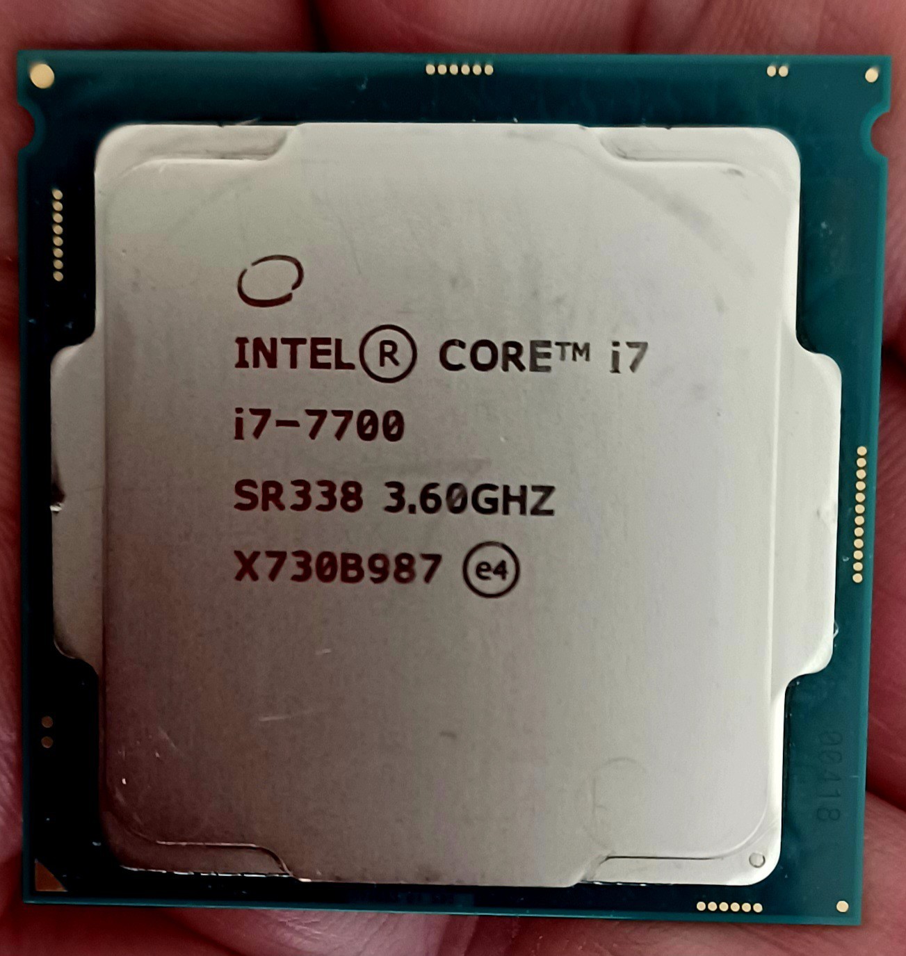 INTEL I7-7700 4.CORE SR338 LGA1151 3.6 GHz 7th Gen #X730B987.nice