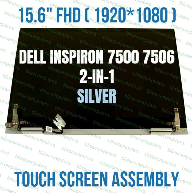 Dell Inspiron 15.6″ 7506 2-In-1 FHD LCD Touch Screen Complete Display Assembly