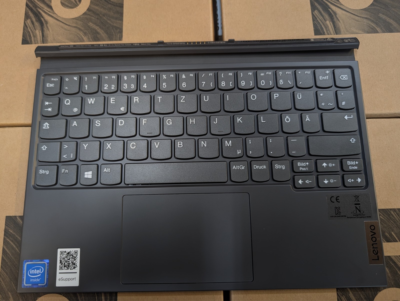 Lenovo Duet 3 10IGL5 Magnetic Bluetooth Keyboard German Grey 5D20Z70305 Folio BT