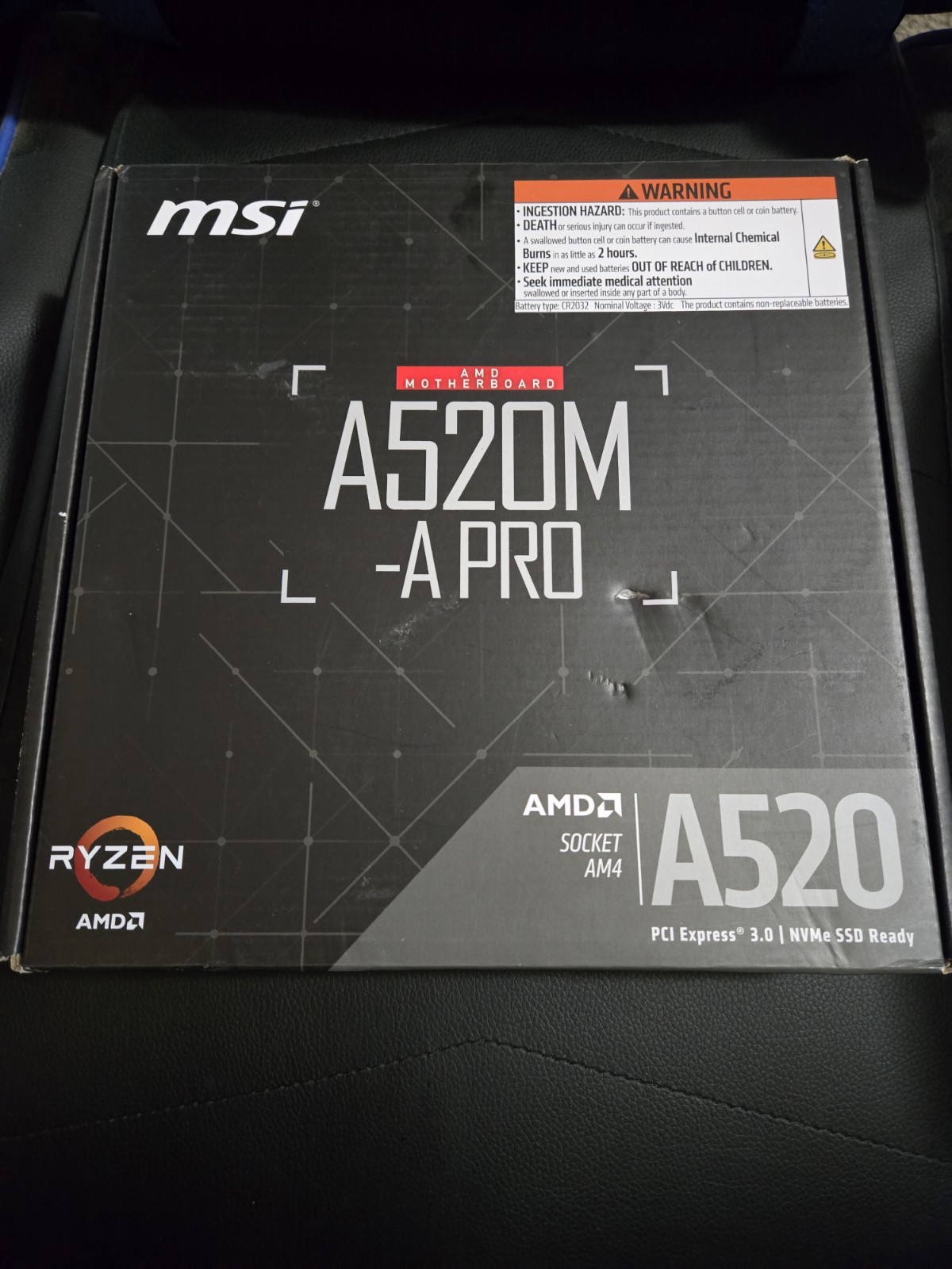 MSI – A520M-A PRO AM4 AMD A520 Motherboard Open Box