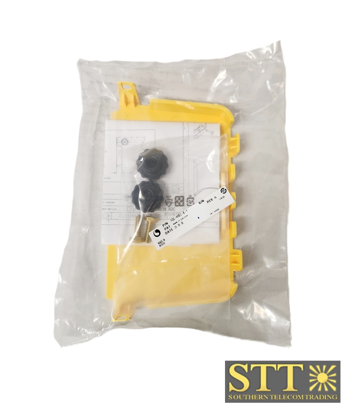 FGS-HMEC-B-Y COMMSCOPE / TE / ADC 4″X6″ END CAP YELLOW NEW