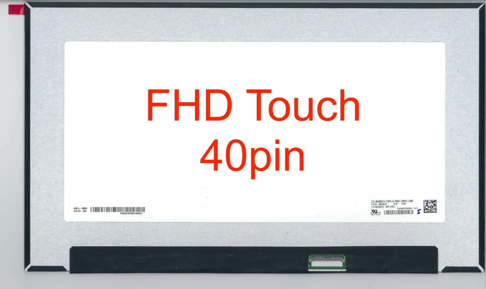 LP156WFD(SP)(H1) LP156WFD-SPH1 OnCell Touch 40pins FHD 1920×1080 IPS LCD Screen