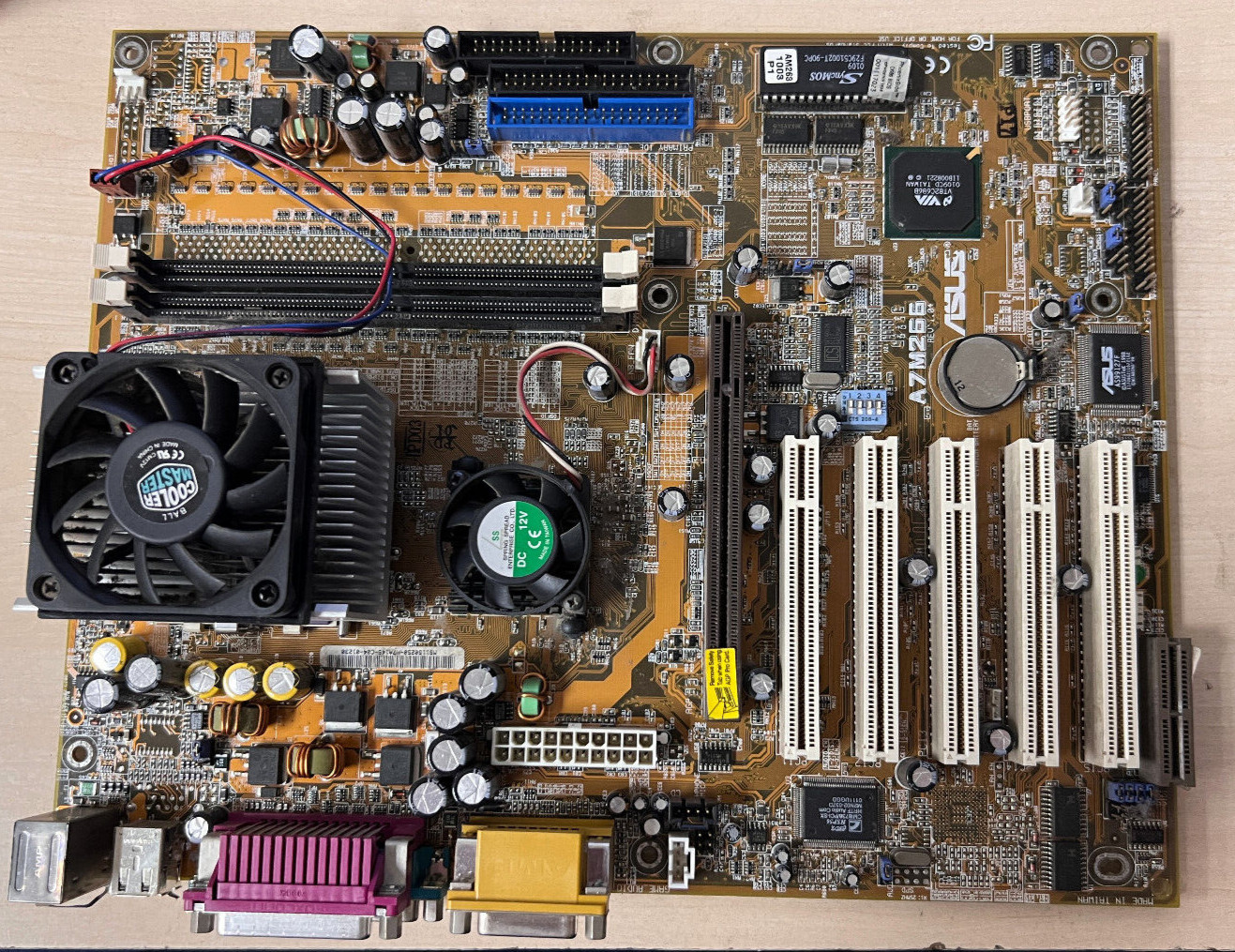 ASUS A7M266 Motherboard Made in Taiwan (For Parts / Not Working).