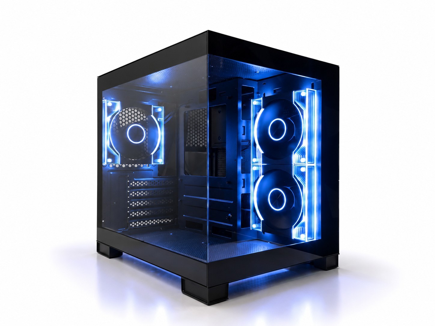 LOVINGCOOL ARGB GAMING PC MATX CASE – TEMPERED GLASS with 3 FANS