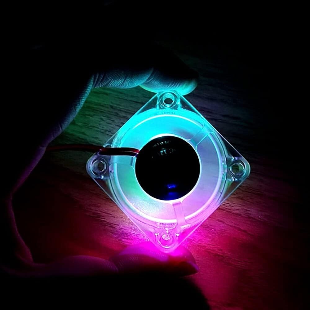 Hydraulic Bearing 40mm RGB USB Fan 5V, 4 Pack for Small Electronics Cooling
